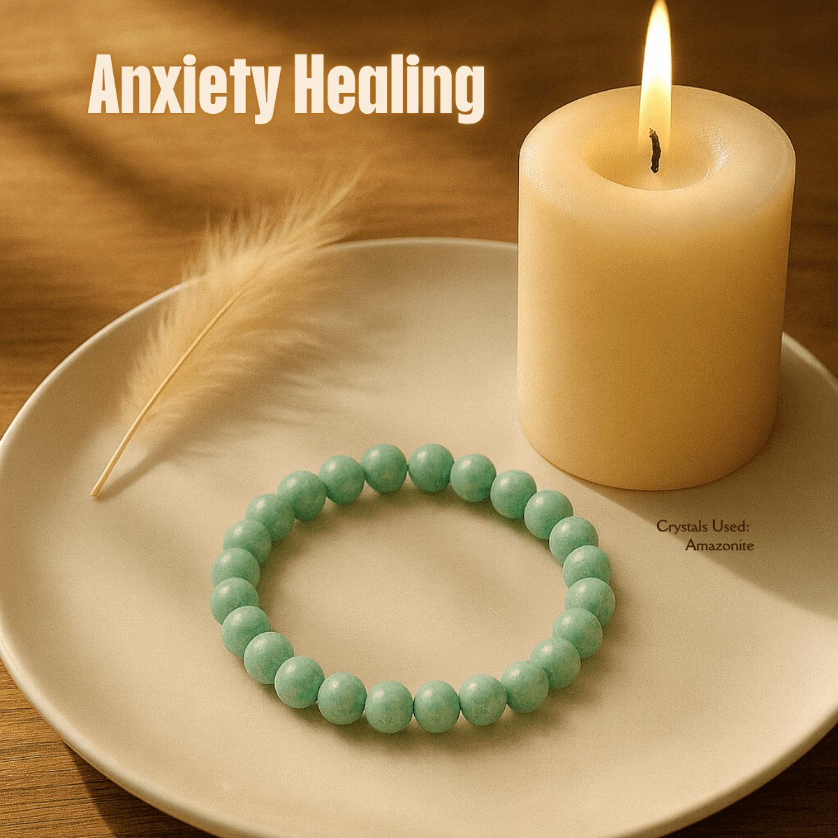 Anxiety Healing Bracelet spiritual healing bracelet tarot numerology soulmate guidance - Soulmate Tarot