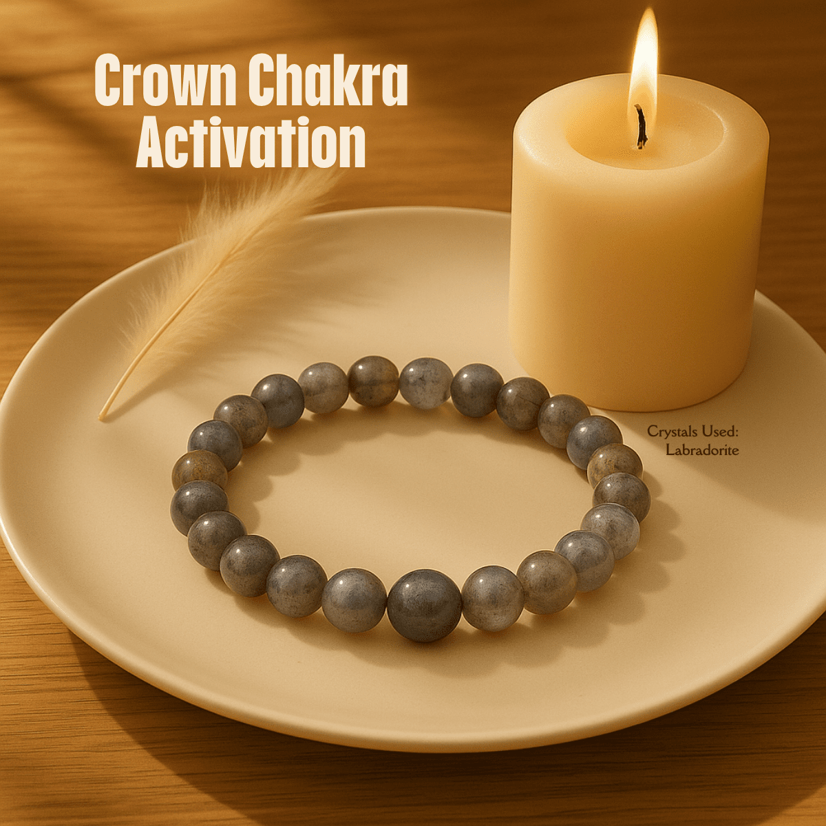 Crown Chakra Activation Bracelet spiritual healing bracelet tarot numerology soulmate guidance - Soulmate Tarot