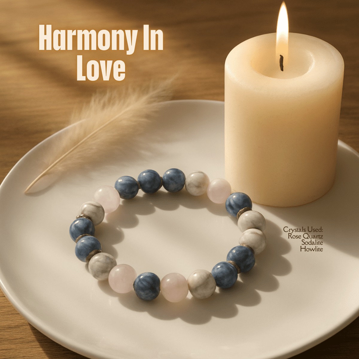 Harmony in Love Bracelet spiritual healing bracelet tarot numerology soulmate guidance - Soulmate Tarot