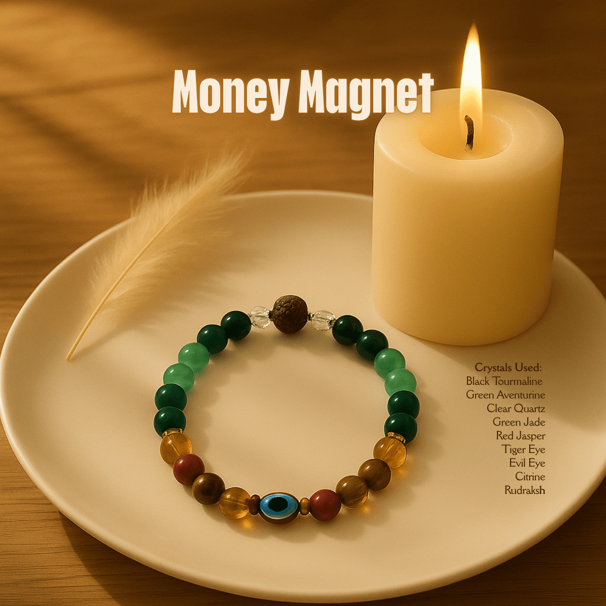 Money Magnet Bracelet spiritual healing bracelet tarot numerology soulmate guidance - Soulmate Tarot