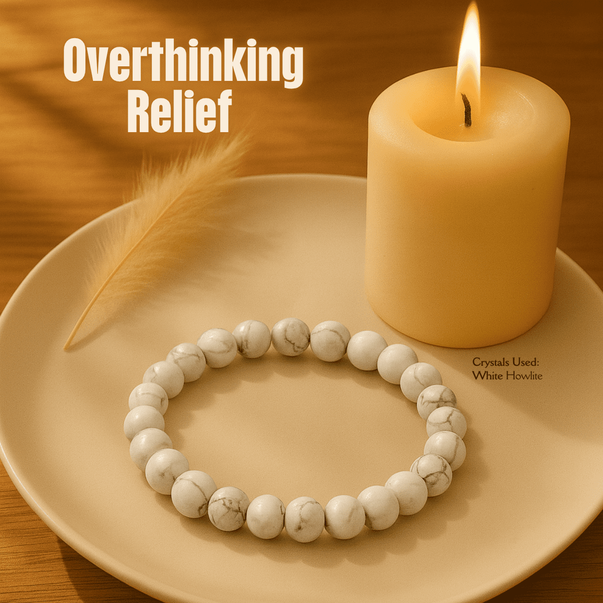 Overthinking Relief Bracelet spiritual healing bracelet tarot numerology soulmate guidance - Soulmate Tarot