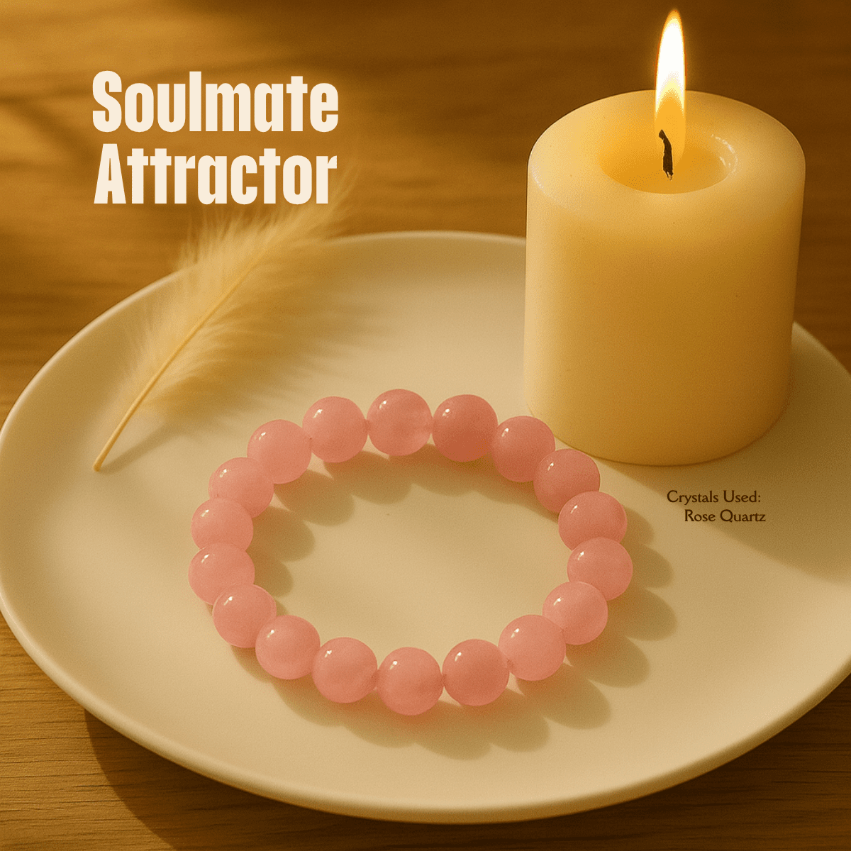 Soulmate Attractor Bracelet spiritual healing bracelet tarot numerology soulmate guidance - Soulmate Tarot