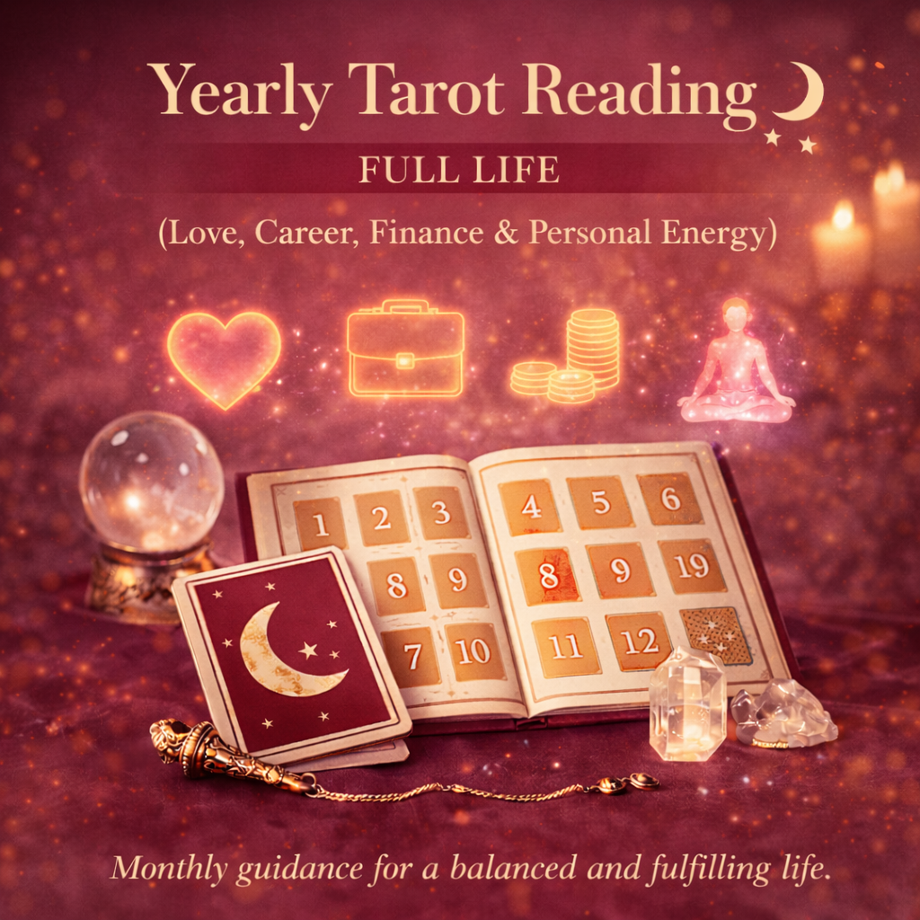 Yearly Tarot Reading – Full Life (Love, Career, Finance & Personal Energy)