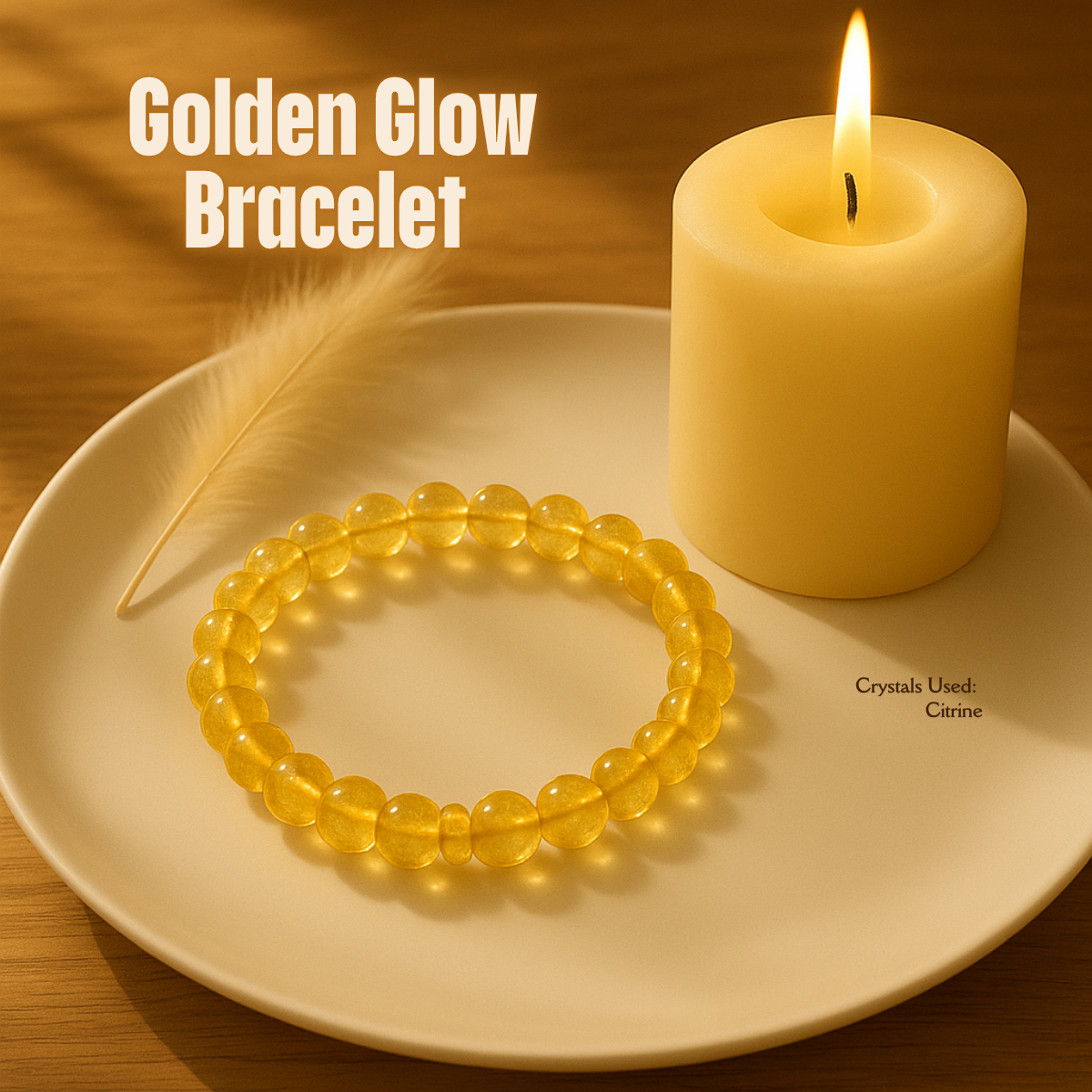 Golden Glow Bracelet (8mm)