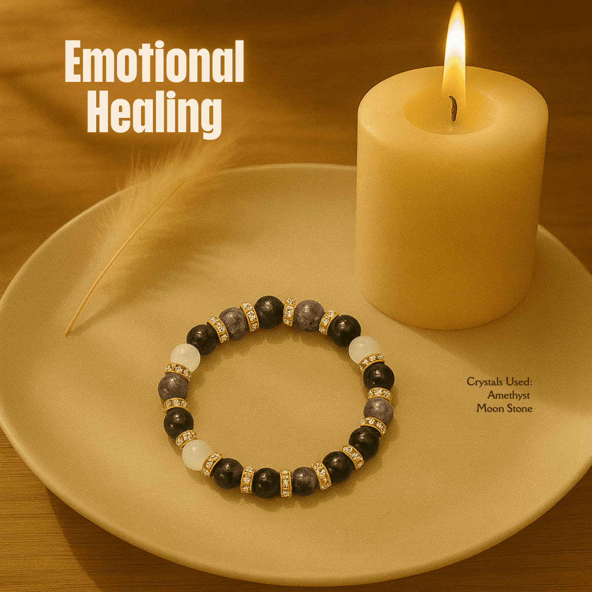 Emotional Healing Bracelet spiritual healing bracelet tarot numerology soulmate guidance - Soulmate Tarot