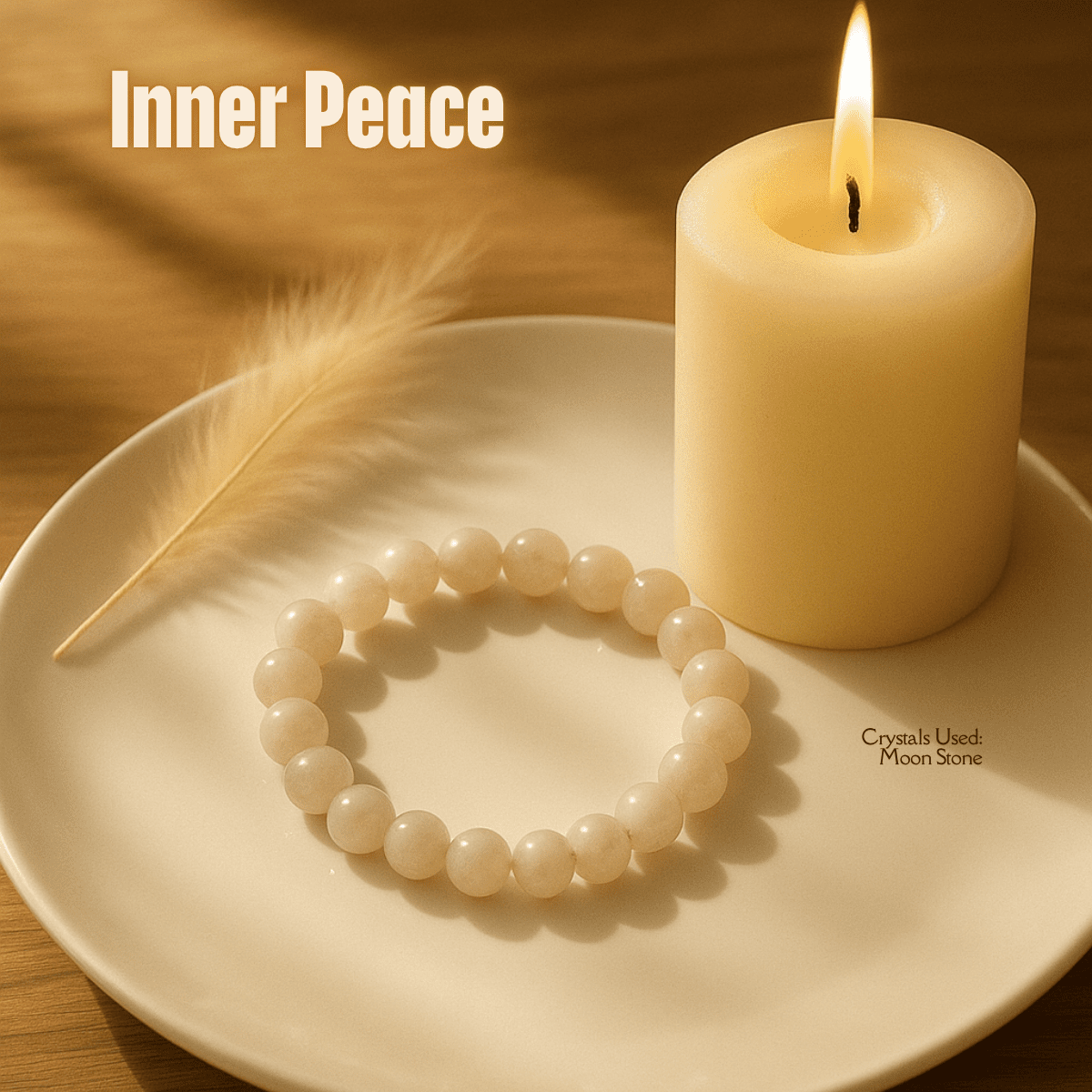 Inner Peace Bracelet spiritual healing bracelet tarot numerology soulmate guidance - Soulmate Tarot