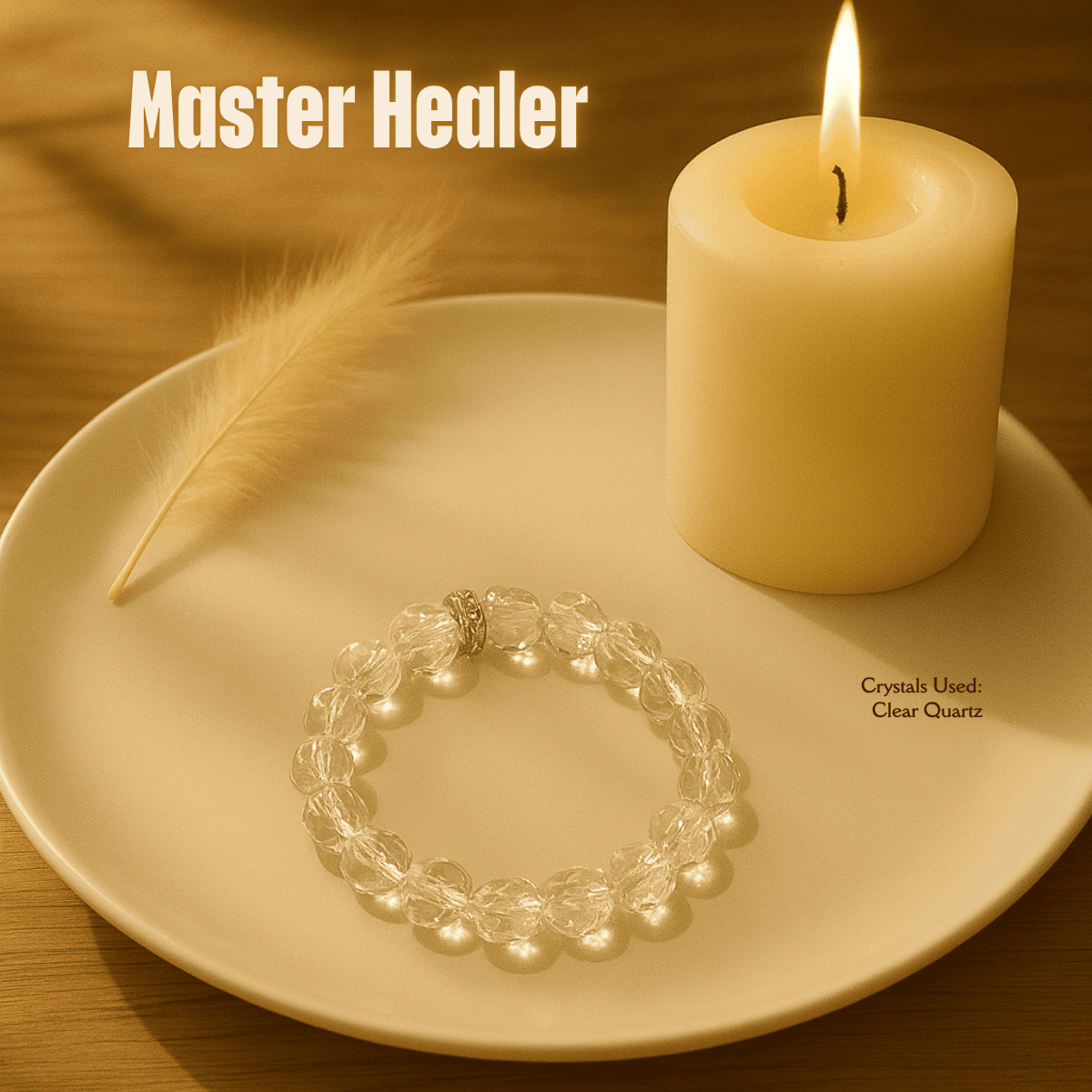 Master Healer Bracelet (8mm) spiritual healing bracelet tarot numerology soulmate guidance - Soulmate Tarot